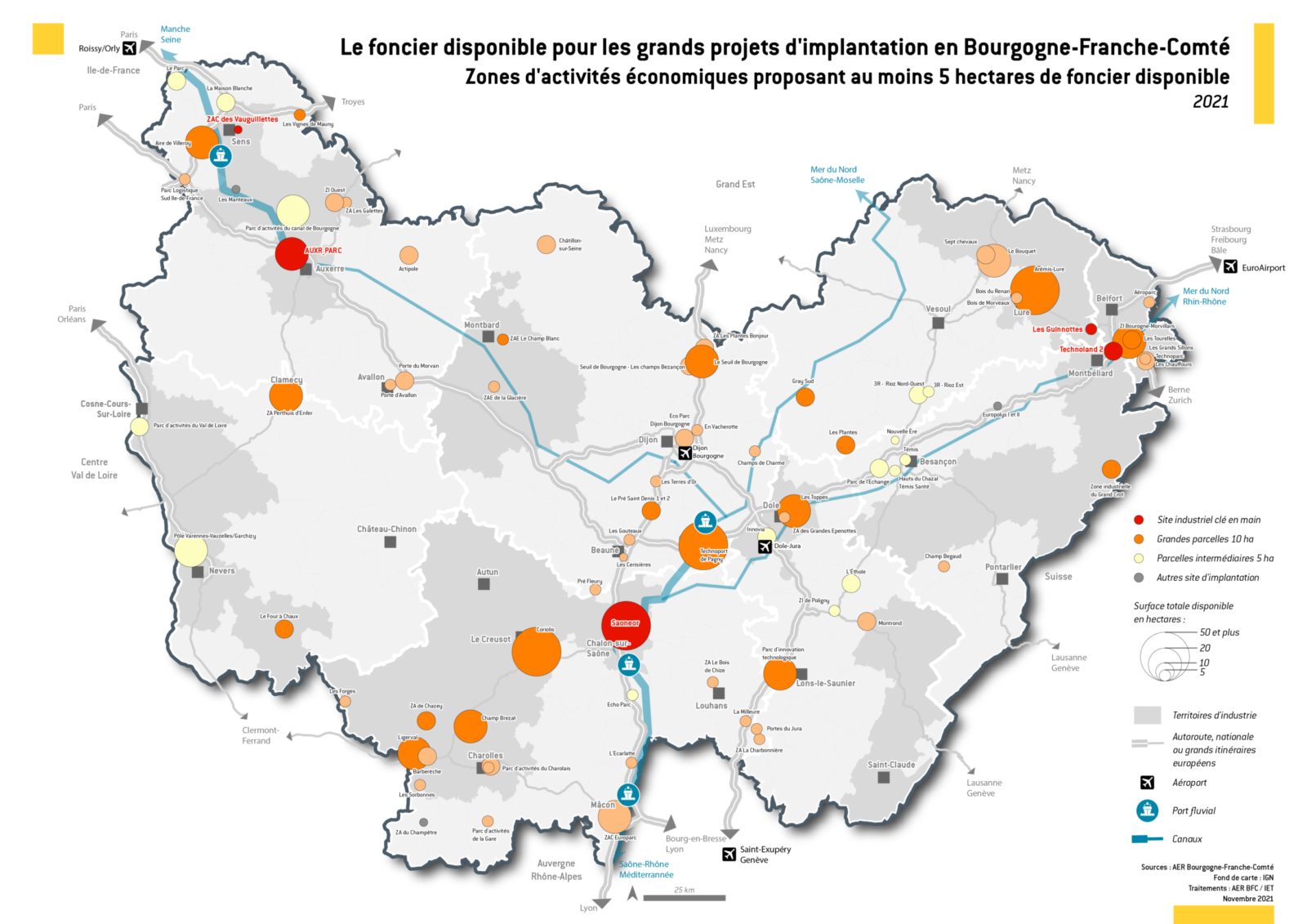 Carte foncier SMI 2021 - BFC