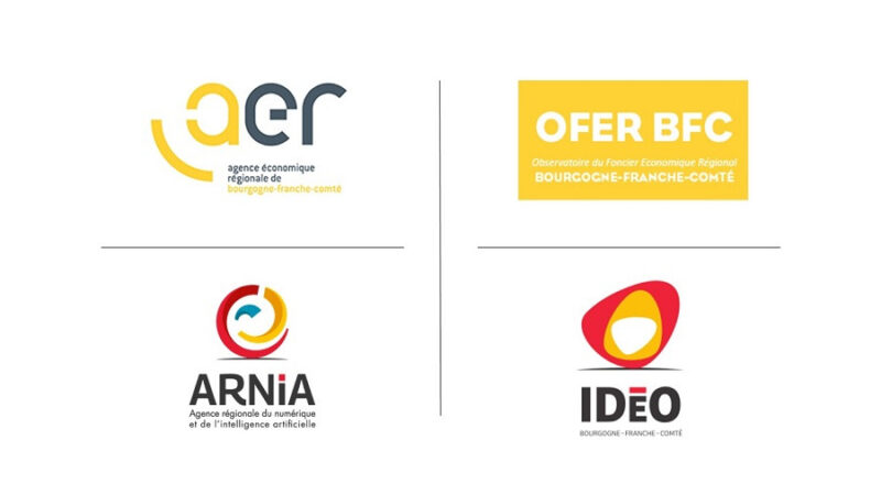 Logos : AER BFC, ARNIA BFC, OFER BFC et IDEO BFC