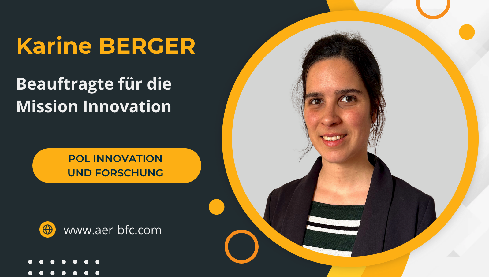 Karine BERGER - Leiterin der Innovationsmission