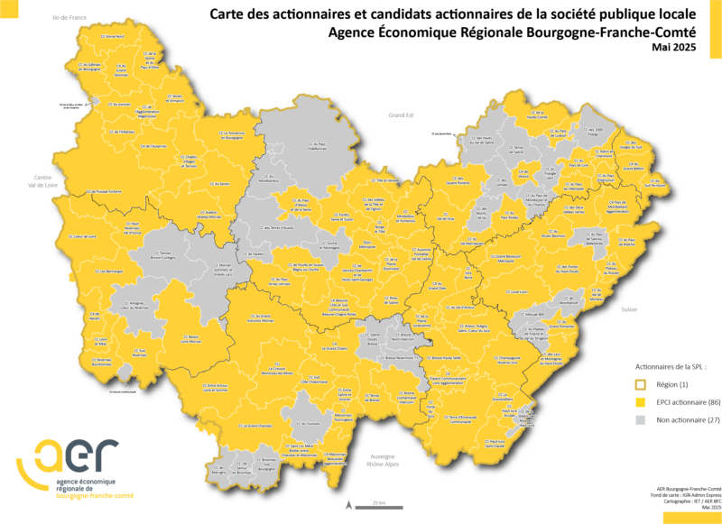 Carte des actionnaires 2025